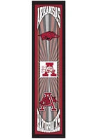 Arkansas Razorbacks Throwback Sign - Red