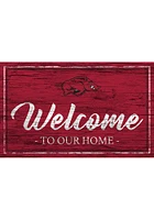 Arkansas Razorbacks Team Welcome 11x19 Sign - Red