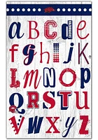Arkansas Razorbacks Alphabet Sign - Red