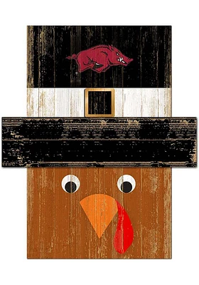 Arkansas Razorbacks Turkey Head Sign - Red