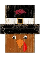 Arkansas Razorbacks Turkey Head Sign - Red
