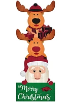 Arkansas Razorbacks 31 Inch Santa Stack Leaner Sign - Red