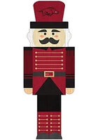 Arkansas Razorbacks 31 Inch Nutcracker Leaner Sign - Red