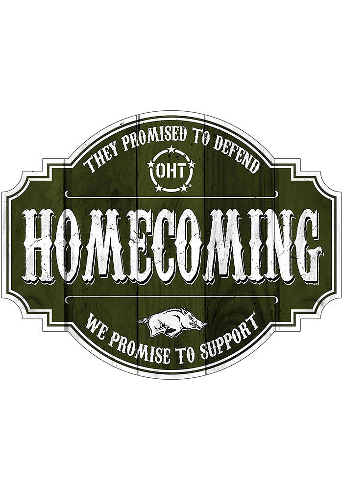 Arkansas Razorbacks OHT 24in Homecoming Tavern Sign - Red