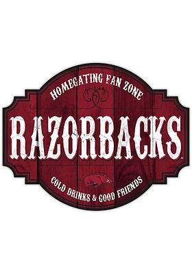 Arkansas Razorbacks 24 Inch Homegating Tavern Sign - Red