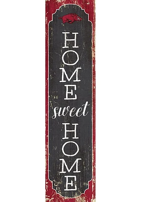 Arkansas Razorbacks 48 Inch Home Sweet Home Leaner Sign - Red