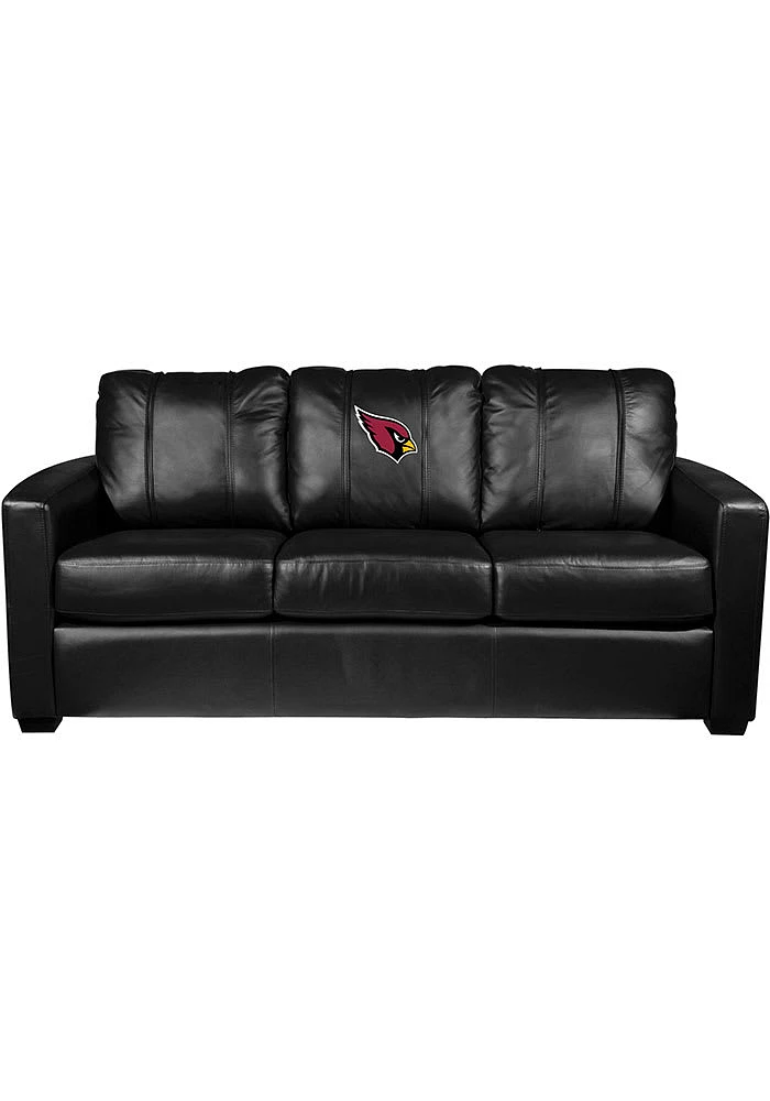 Arizona Cardinals Faux Leather Sofa - Red