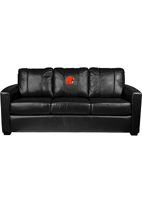 Cleveland Browns Faux Leather Sofa - Brown