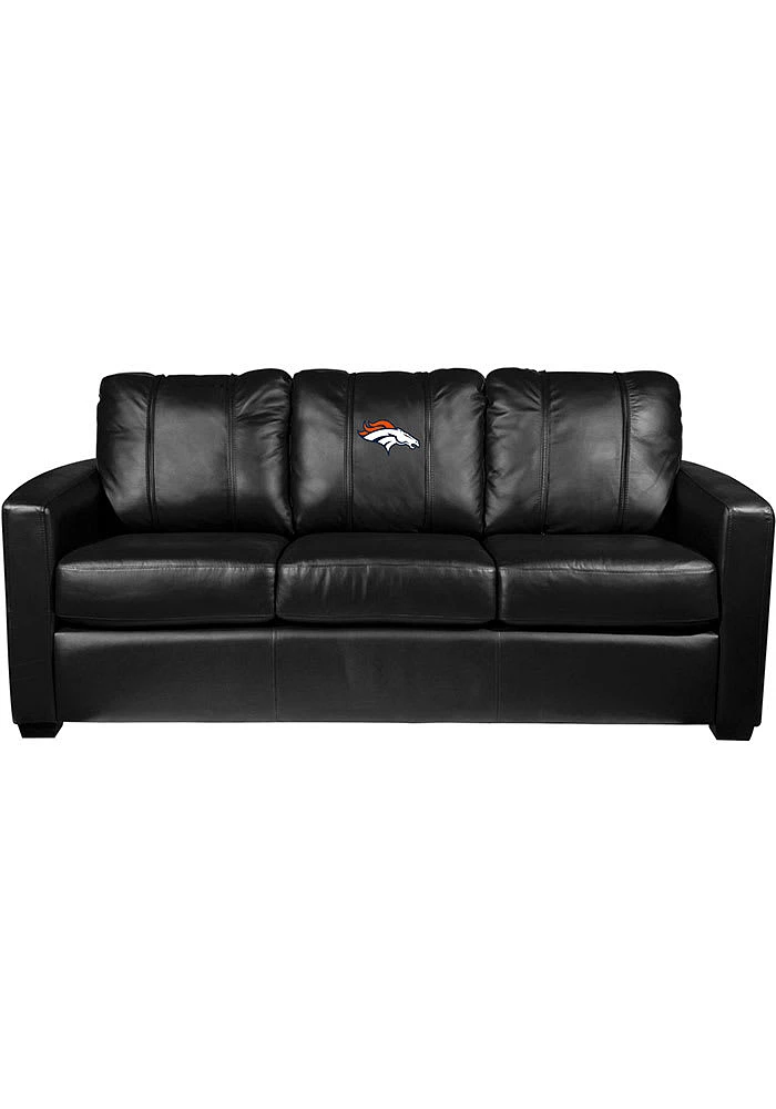 Denver Broncos Faux Leather Sofa - Blue