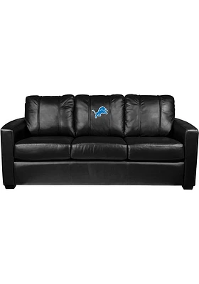 Detroit Lions Faux Leather Sofa - Blue