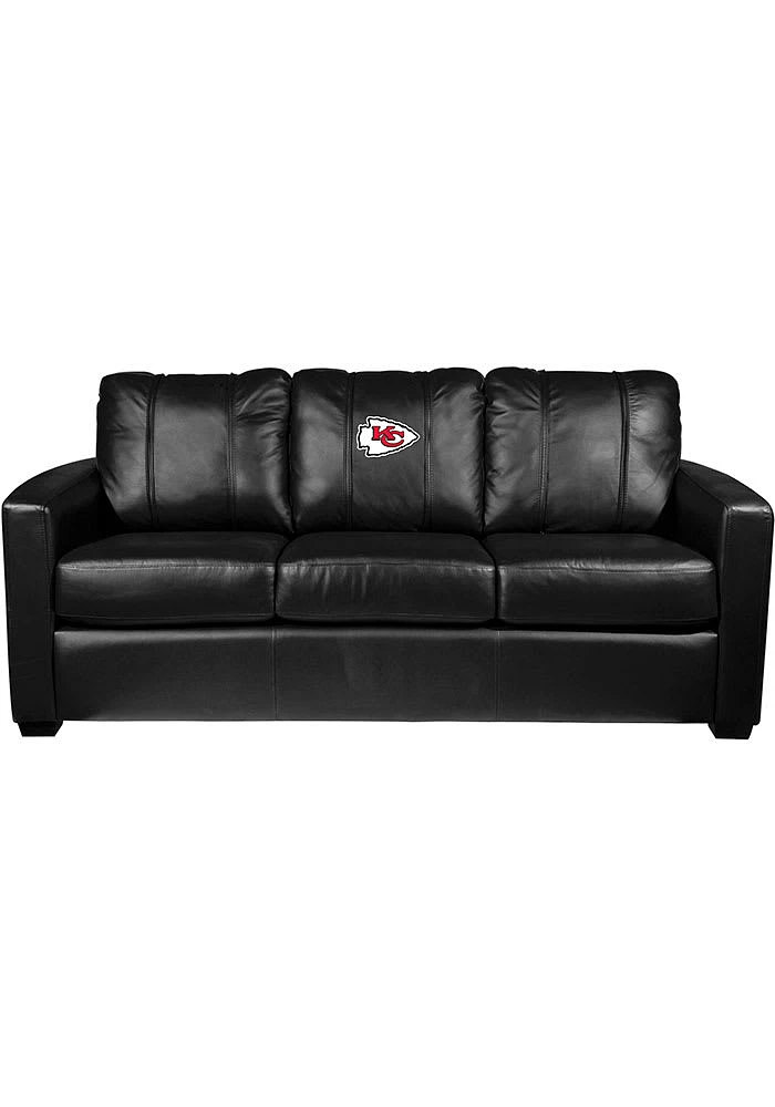 Kansas City Chiefs Faux Leather Sofa - Red
