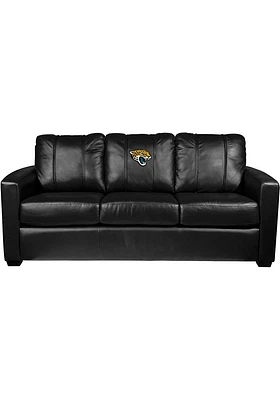 Jacksonville Jaguars Faux Leather Sofa - Black