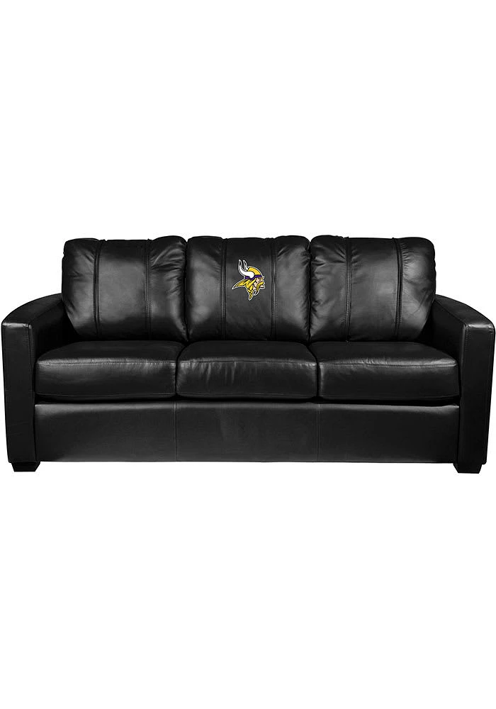 Minnesota Vikings Faux Leather Sofa - Purple