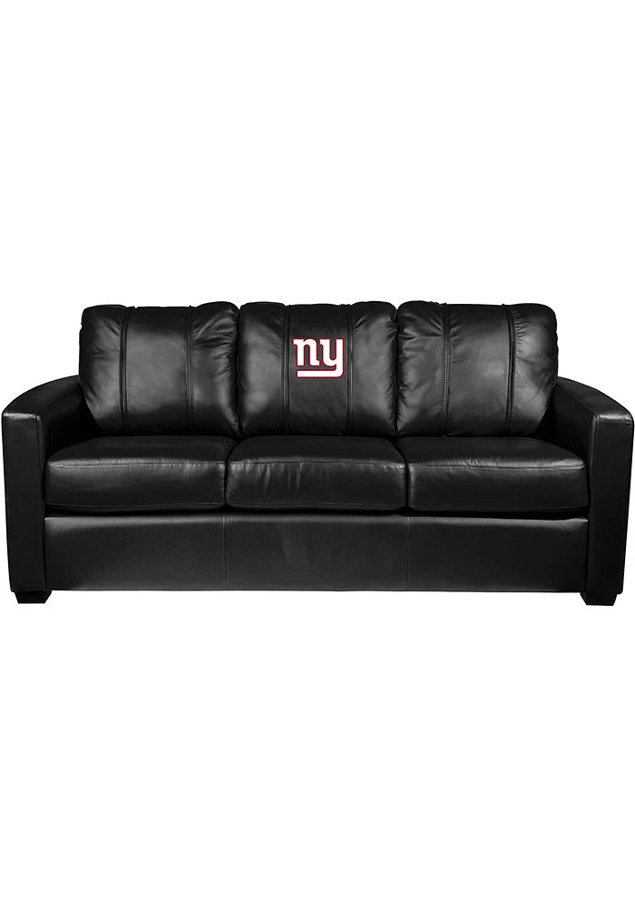 New York Giants Faux Leather Sofa - Red