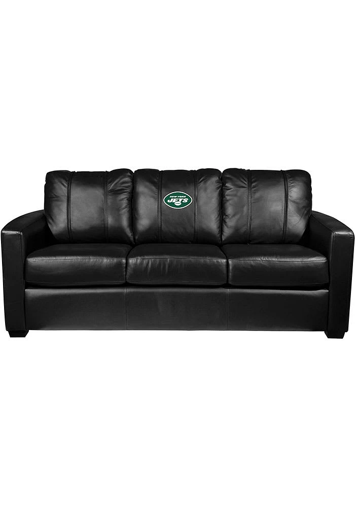 New York Jets Faux Leather Sofa - Green