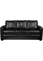 Las Vegas Raiders Faux Leather Sofa - Black