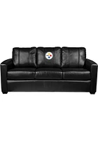 Pittsburgh Steelers Faux Leather Sofa - Black