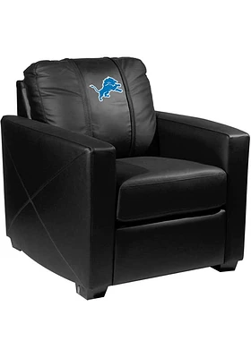 Detroit Lions Faux Leather Club Desk Chair - Blue
