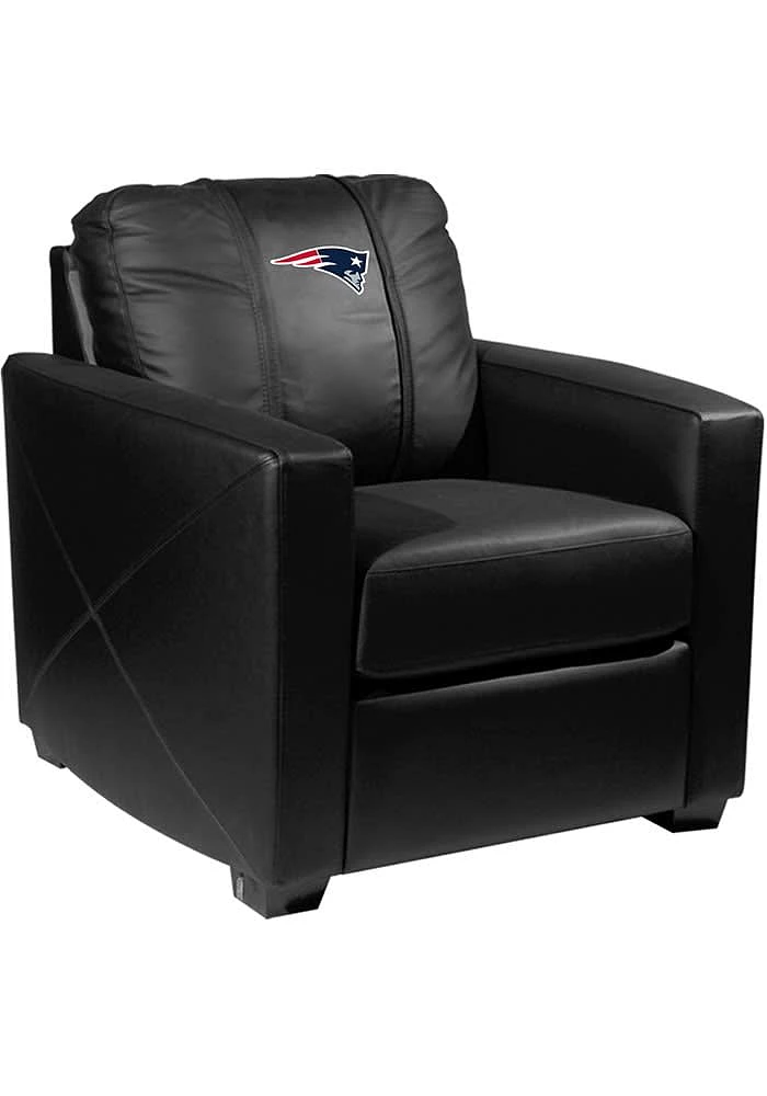 New England Patriots Faux Leather Club Desk Chair - Blue