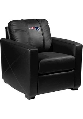New England Patriots Faux Leather Club Desk Chair - Blue