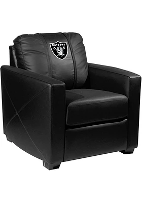 Las Vegas Raiders Faux Leather Club Desk Chair - Black