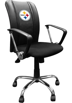 Pittsburgh Steelers Curve Desk Chair - Black