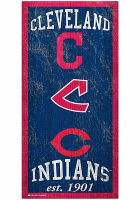 Cleveland Guardians 6x12 Sign - Red
