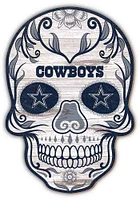 Dallas Cowboys 12 inch Sugar Skull Sign - Blue