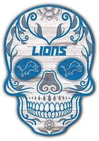 Detroit Lions 12 inch Sugar Skull Sign - Blue