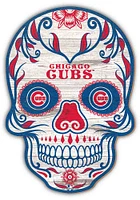 Chicago Cubs 12 inch Sugar Skull Sign - Blue