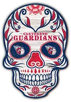 Cleveland Guardians 12 inch Sugar Skull Sign - Blue