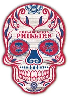 Philadelphia Phillies 12 inch Sugar Skull Sign - Blue
