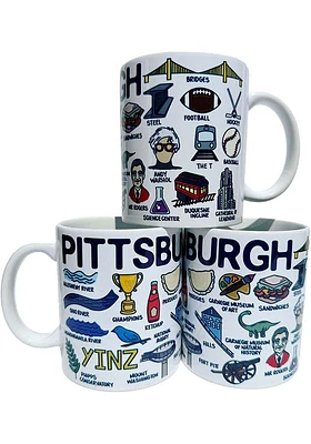 Pittsburgh 11 oz. Ceramic Mug - White