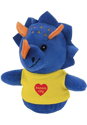Kansas City HEART TRICERATOPS Plush - Grey