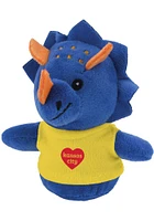 Kansas City HEART TRICERATOPS Plush - Grey