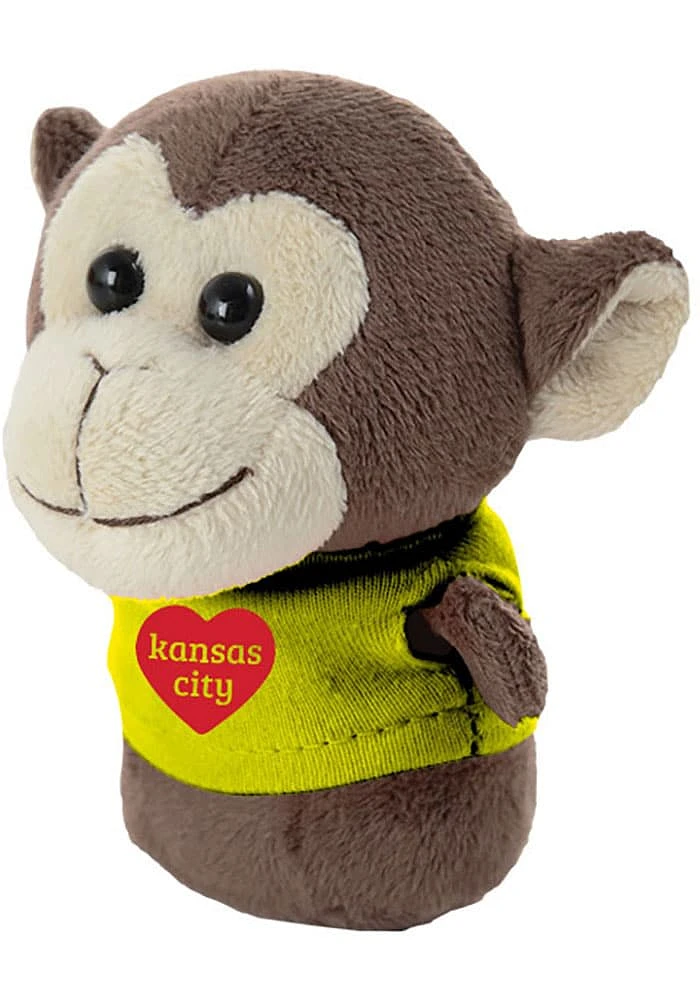 Kansas City HEART MONKEY Plush - Grey