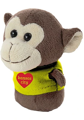 Kansas City HEART MONKEY Plush - Grey