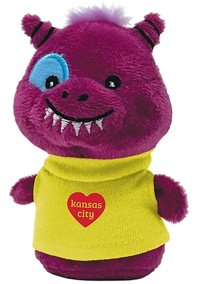 Kansas City HEART MONSTER Plush - Grey