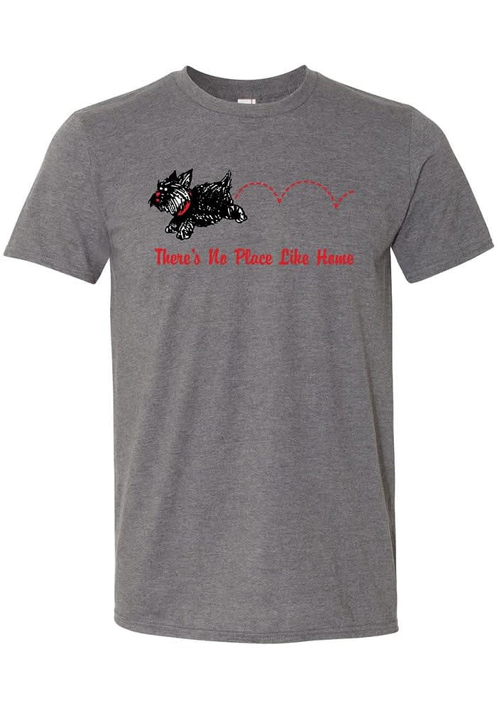 Toto Wizard of Oz Grey No Place Like Home Short Sleeve Fashion T Shirt