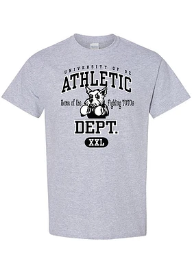 Toto  Wizard of Oz Womens Grey Athletic Department Short Sleeve T-Shirt