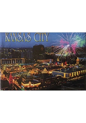 Kansas City Plaza Lights Aerial View Magnet