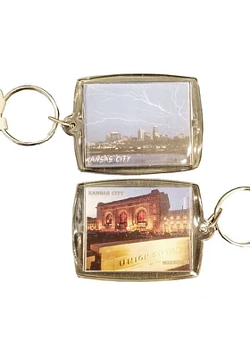 Kansas City Union Station/Lightening Keychain - Gold