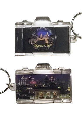 Kansas City Camera Graphic Keychain