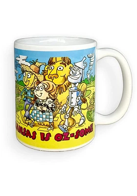 Kansas Ozsome Ceramic Mug - White