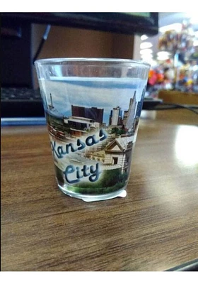 Kansas City Daytime Skyline Shot Glass
