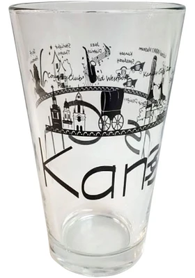 Kansas City CityStrips Pint Glass - White