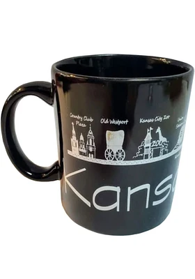 Kansas City CityStrips 11 oz Ceramic Mug - Black