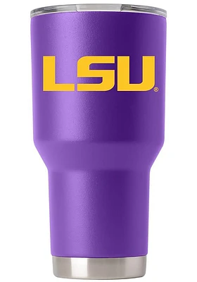 LSU Tigers Team Logo 30oz Stainless Steel Tumbler - Purple
