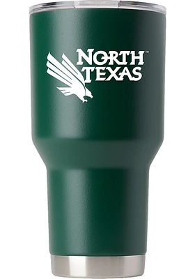 North Texas Mean Green Team Logo 30oz Stainless Steel Tumbler - Green