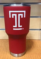 Temple Owls Team Logo 30oz Stainless Steel Tumbler - Red
